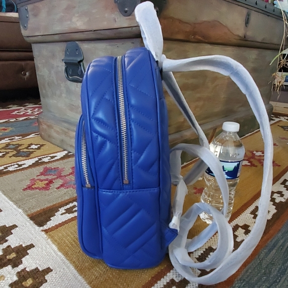 Michael Kors Abbey Medium Quilted Backpack Cobalt - Picture 3 of 6